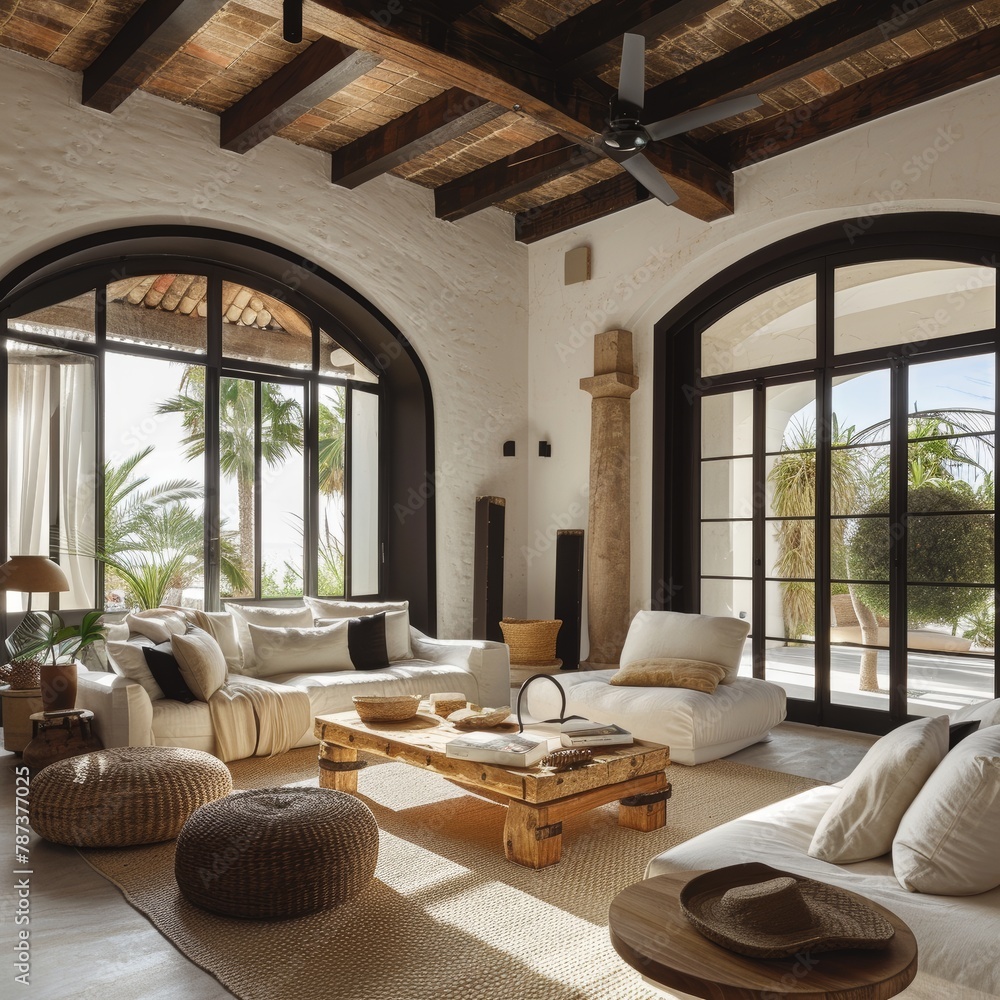 Fototapeta premium Living room interior in a luxury home.