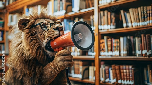 Wise Lion Delivers Inspiring Summer Learning Seminar in Library generative ai photo