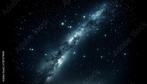 A serene night sky background  displaying a clear  star-filled sky  capture the deep black of outer space dotted with numerous