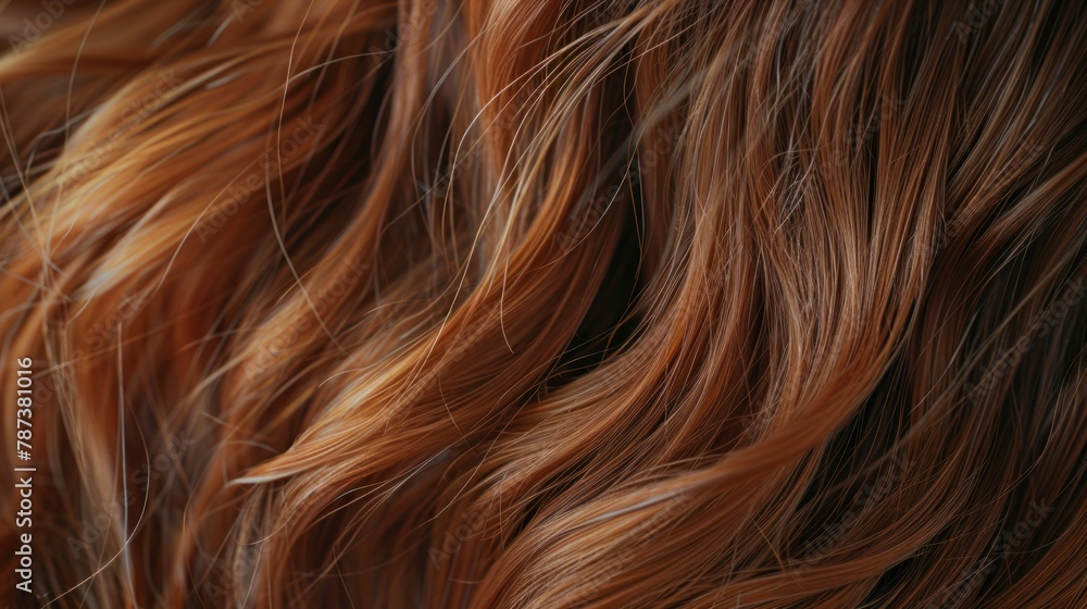 A close-up of a woman's long hair with beachy waves, styled for a casual look. A close-up of a woman's long hair with beachy waves, styled for a casual look.