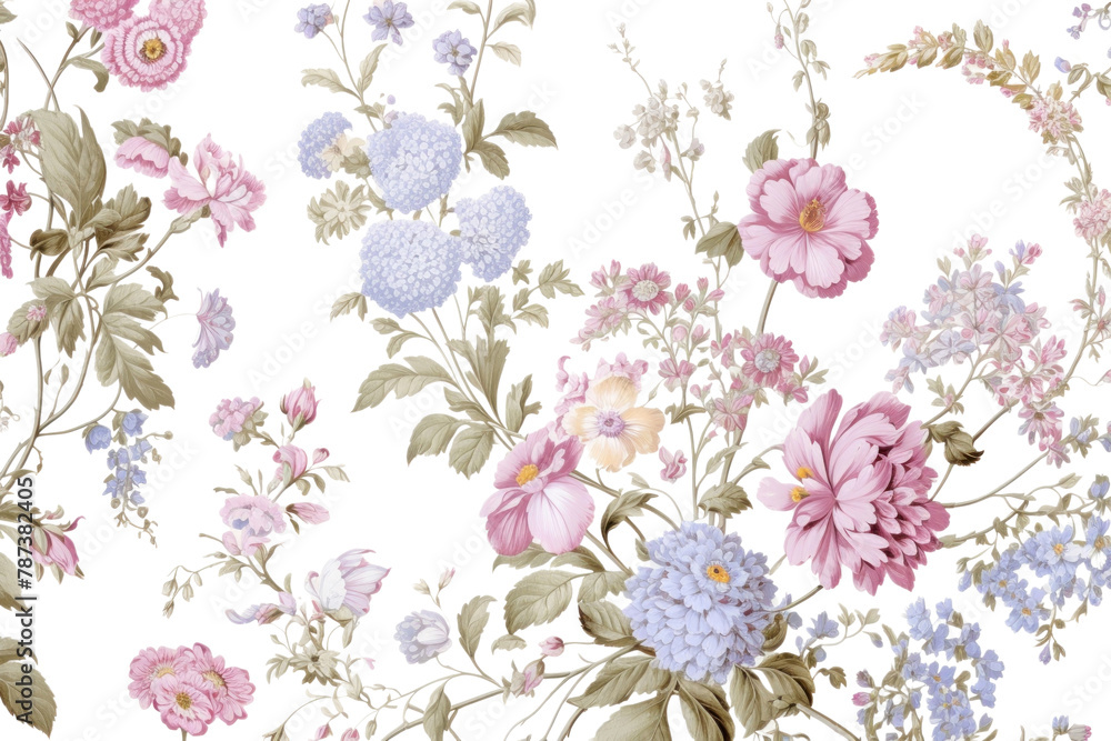 Fototapeta PNG Toile wallpaper a single flower garden pattern plant art