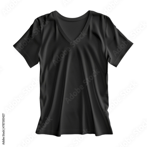 Black t-shirt with no background