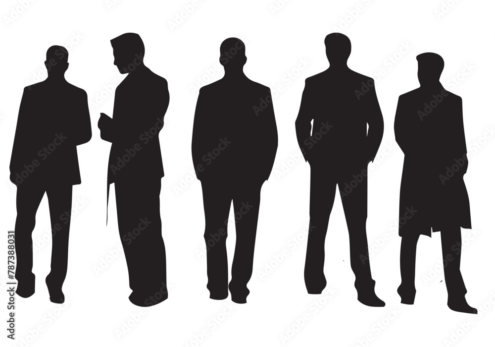 man silhouette vector bundile white background man silhouette vector bundile white background