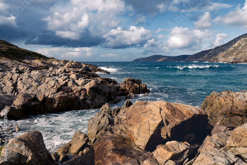 The wild and rugged Coast of Death in Muxia, Galicia, Spain