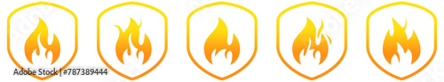 Shield fireproof icon photo