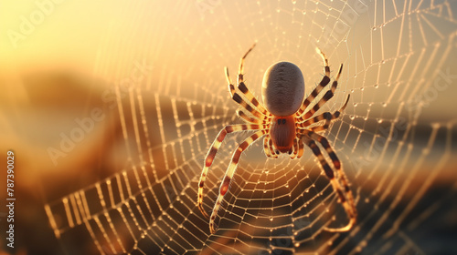 spider on web photo