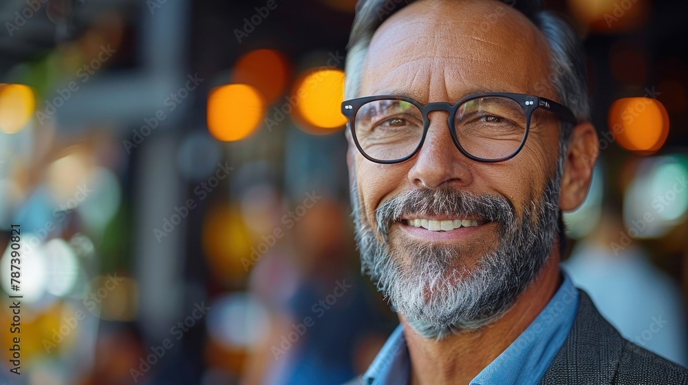 Person Wearing Glasses Close-Up Person Wearing Glasses Close-Up