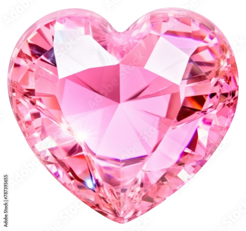 PNG Pink heart gemstone jewelry diamond. 