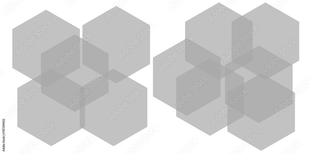 Abstract gray hexagon and hexagonal lines on white background. abstract 3d hexagonal background with shadow. Vector illustration. Hexagonal honeycomb pattern background with space for text. Abstract gray hexagon and hexagonal lines on white background. abstract 3d hexagonal background with shadow. Vector illustration. Hexagonal honeycomb pattern background with space for text.