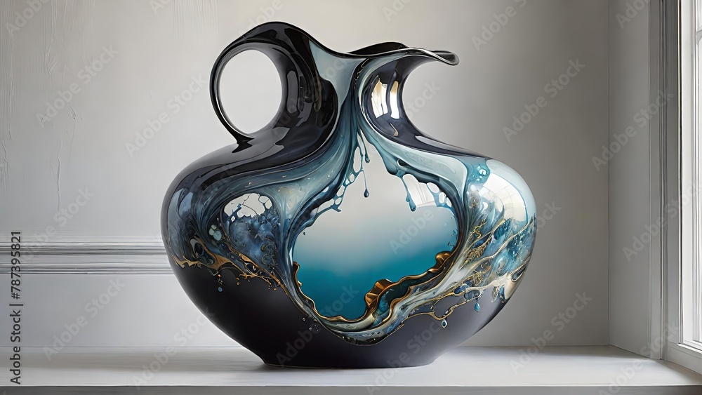 Artistic Elegance: A Symphony of Vases and Blossoms Artistic Elegance: A Symphony of Vases and Blossoms
