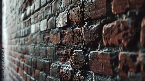 Brick wall of a massive old building in Berlin : Generative AI