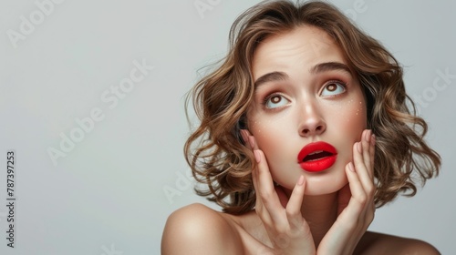 Woman with a Surprised Expression