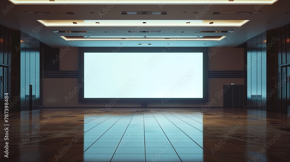 EDigital big large empty blank screen big Billboard TV mockup template for advertisement : Generative AI EDigital big large empty blank screen big Billboard TV mockup template for advertisement : Generative AI