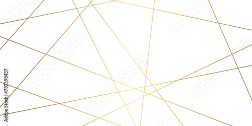 Seamless luxury geometric premium golden random chaotic lines on transparent background. Luxury banner presentation gold line vector, illustration.