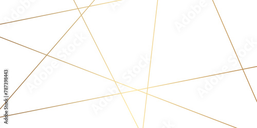 Abstract luxury seamless premium shiny golden random chaotic square and triangle lines on transparent background. Vector, illustration