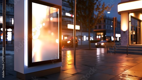 outdoor advertising billboard kiosk : Generative AI