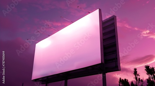 Large blank billboard for outdoor advertising : Generative AI photo