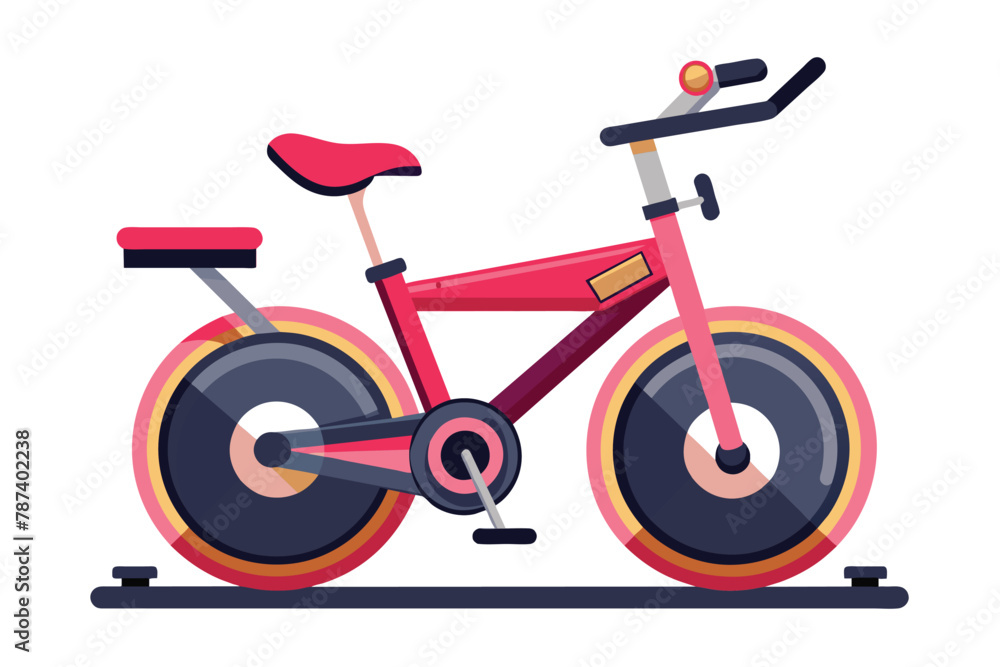 Stationary bike on white Stationary bike on white