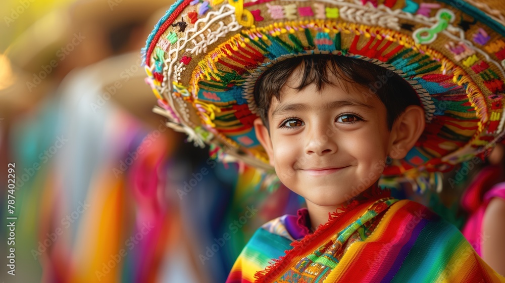 Portrait of Mexican Man in Cinco de Mayo Portrait of Mexican Man in Cinco de Mayo