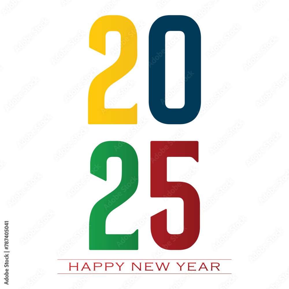 Happy New Year 2025 Design. Happy New Year 2025 Design.