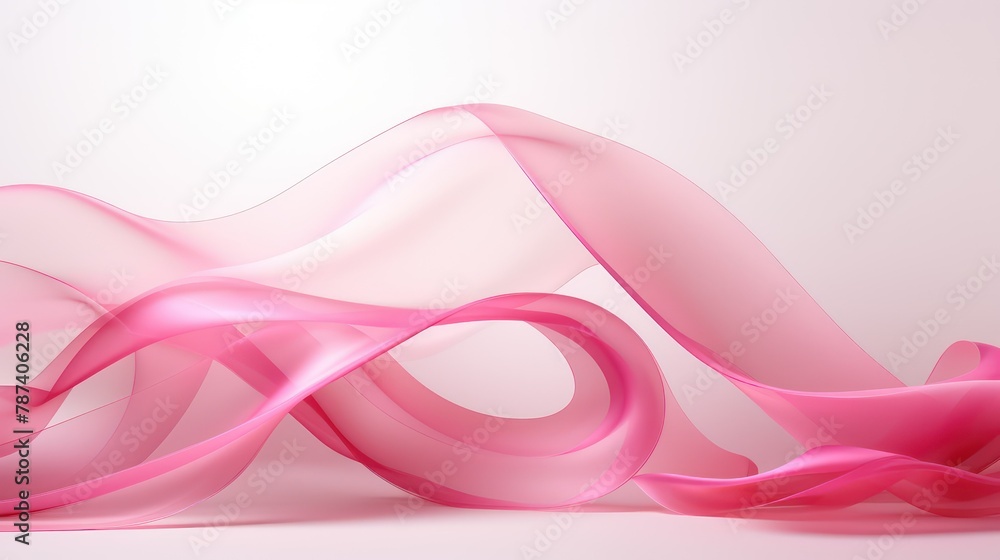 Abstract background with pink wavy ribbon. Abstract background with pink wavy ribbon.