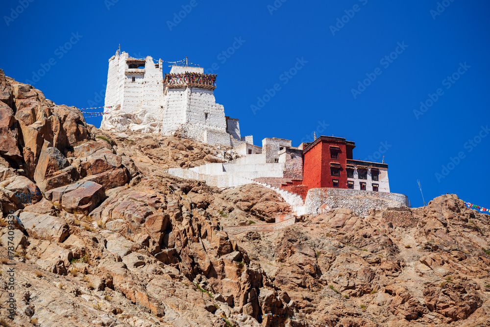 Fototapeta premium Namgyal Tsemo Gompa Monastery in Leh