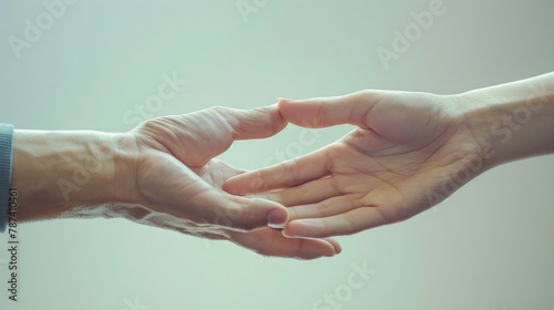 The angular and geometric shapes created when two hands meet in a gesture of greeting or farewell. .