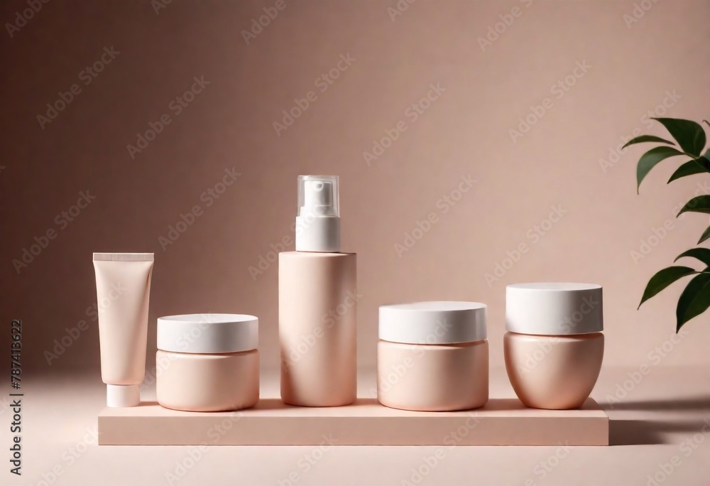 cosmetic container with cream cosmetic container with cream
