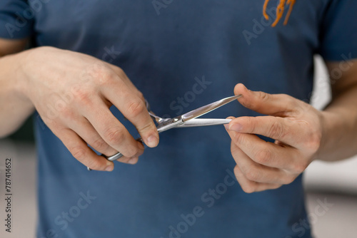 curls, hair coloring, hairdresser at work