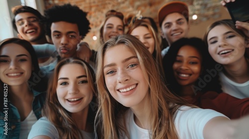 A Group Selfie with Friends