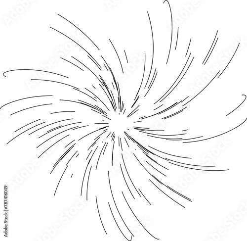 Sun burst, star burst sunshine. Radiating from the center of thin beams, lines. Dynamic style. Abstract explosion, speed motion lines from the middle, radiating sharp
