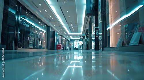 light box with luxury shopping mall : Generative AI