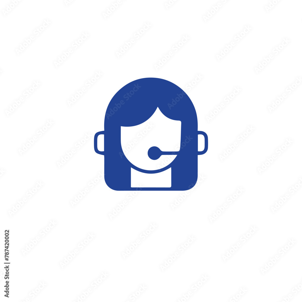 Costumer support service line icons vector design
