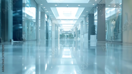 Wallpaper Mural interior of modern shopping mall : Generative AI Torontodigital.ca