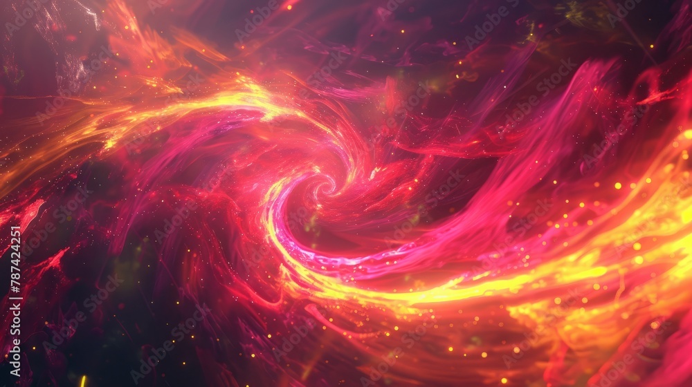Cosmic energy. Bright neon background. Cosmic energy. Bright neon background.