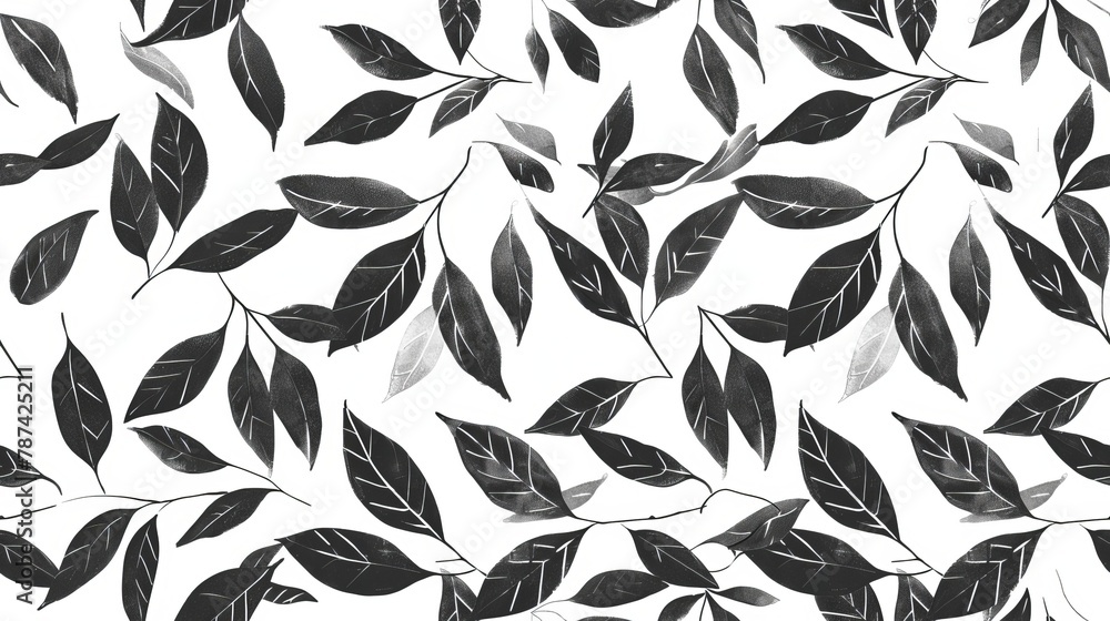 Simplistic leaf pattern