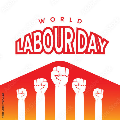 1st may happy labour day celebration design
 (ID: 787425281)