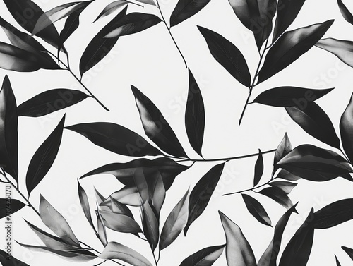 Simplistic leaf pattern