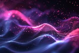 Abstract digital background with pink and blue glowing lines