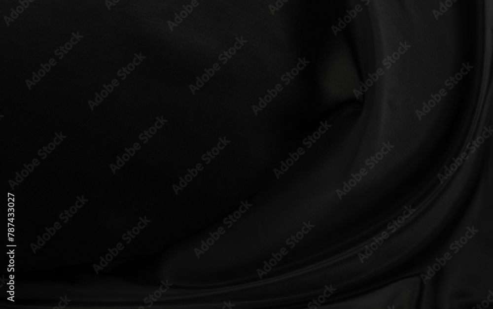 Black gray satin dark fabric texture luxurious shiny that is abstract silk cloth background with patterns soft waves blur beautiful. Black gray satin dark fabric texture luxurious shiny that is abstract silk cloth background with patterns soft waves blur beautiful.