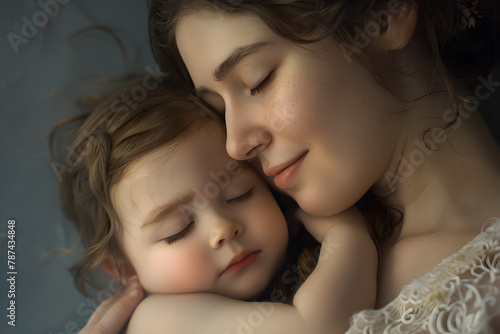 The Beauty of Motherhood: Celebrating the Special Connection Between Mother and Child, Unconditional Love: Capturing the Bond Between Mother and Child, Smiling Mother Holding Her Newborn Baby