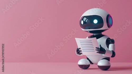 ai copywriting bot using chatgpt for content creation artificial intelligence concept 3d illustration photo
