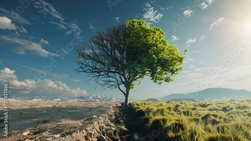 tree deformation in the desert