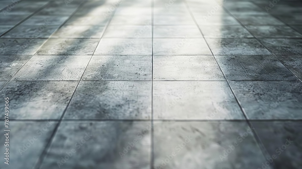 Fototapeta premium concrete flooring texture with light and shadow 3d perspective cement surface background