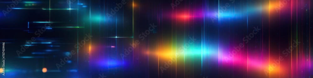 Abstract illustration of blurred dark background. Bokeh background for social media banner, website and for your design, space for text.