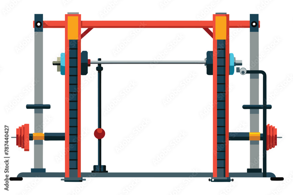 Smith machine on white Smith machine on white