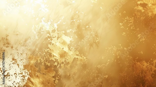 gold beige white abstract background with rough texture grainy noise and bright glow elegant gradient color template illustration © Bijac