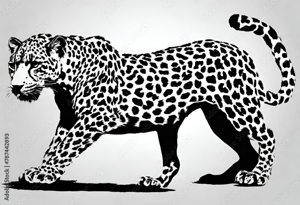 leopard vinyl vector illustration leopard vinyl vector illustration