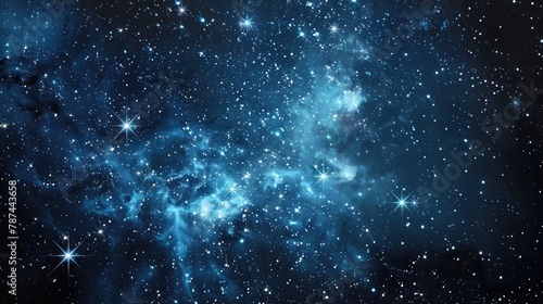 Stars shining in the night heavens