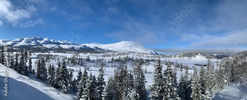 Winter view of Gaustatoppen, Rjukan, Norway
 photo